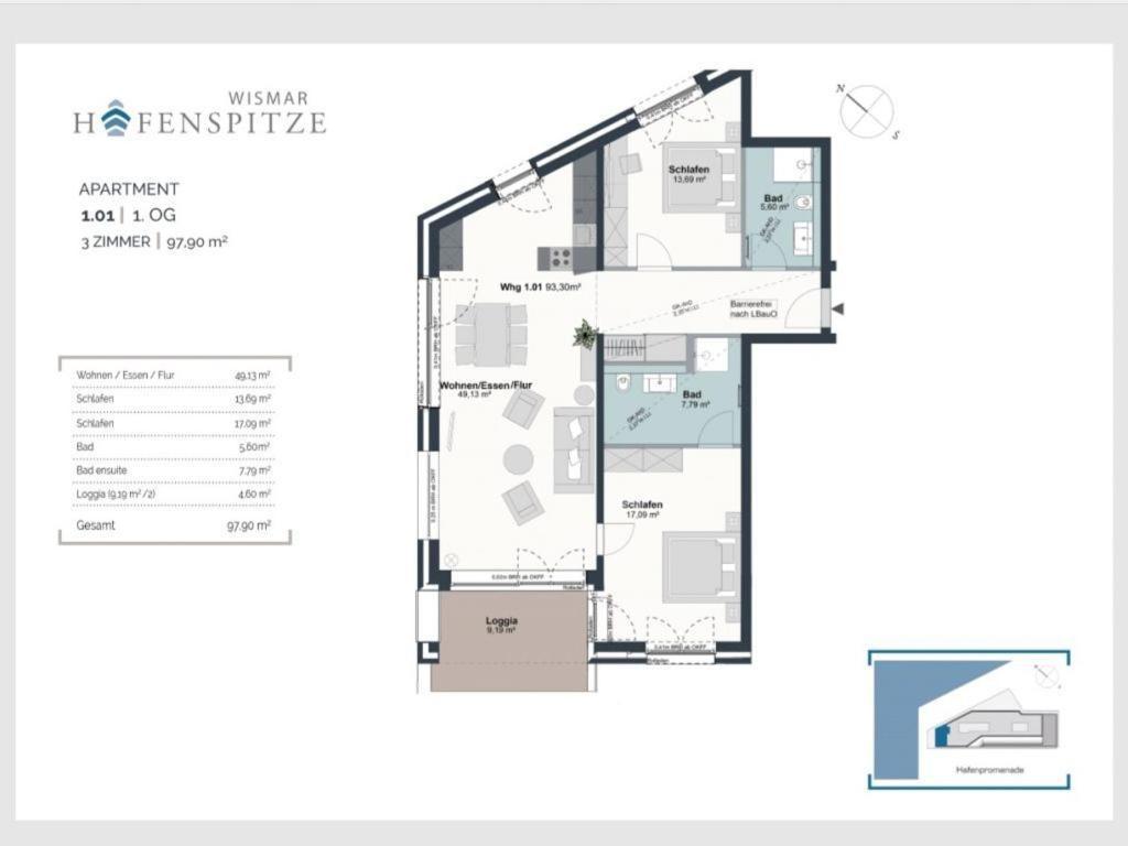 Hafenspitze App 01 Wismar Exterior foto